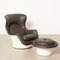 Space Age Lounge Chair and Ottoman, 1970s, Set of 2, Image 1