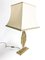 Mid-Century Bronze and Fabric Table Lamp, 1960s 3