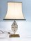 Mid-Century Bronze and Fabric Table Lamp, 1960s, Image 2
