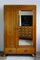Art Deco Oak Wardrobe with Mirror from Rother & Kuntze, 1920s, Image 1