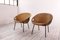Vintage German Steel and Suede Lounge Chairs from Lusch & Co, 1960s, Set of 2 1