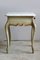 Antique Baroque French Wood and Marble Side Table 9