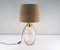 Brass and Blown Glass Table Lamp from Lumica, 1970s 5