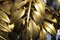 Lampada da terra a forma di palma placcata in oro di Hans Kögl, anni '70, Immagine 10