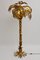 Lámpara de pie en forma de palmera bañada en oro de Hans Kögl, años 70, Imagen 6