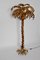 Gold Plated Palm Tree Floor Lamp by Hans Kögl, 1970s 5