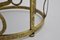 Italian Modern Metal and Gold Plating Console Table, 1980s 7