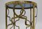 Italian Modern Metal and Gold Plating Console Table, 1980s 8