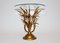 Mid-Century Italian Gold Plated Sheaf Side Table 3