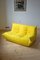 Togo 2-Sitzer Sofa aus Mikrofaser in Gelb von Michel Ducaroy für Ligne Roset, 1970er 1