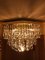 Italian Brass and Murano Glass Ceiling Lamp by Paolo Venini for Venini, 1979 1