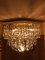 Italian Brass and Murano Glass Ceiling Lamp by Paolo Venini for Venini, 1979 1