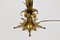 Lampada da tavolo a forma di palma placcata in oro di Hans Kögl, Germania, anni '70, Immagine 9
