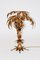 German Gold Plated Palm Tree Table Lamp by Hans Kögl, 1970s 3