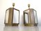 Brass and Mirror Table Lamps by Christian Leroy, 1960s, Set of 2 2