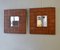 Handgeschnitzte italienische Mid-Century Spiegel aus Holz von GJ, 1960er, 2er Set 4