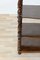 Antique Solid Walnut Shelving Unit with Columns 11