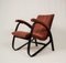 Fabric and Wood Lounge Chair by Jan Vanek, 1930s 1