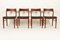 Danish Teak Dining Chairs by Henning Kjærnulf for Vejle Mobelfabrik, 1960s, Set of 4 6