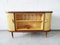 Mid-Century German Brass and Wood Bar Cabinet, 1950s 4