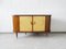 Mid-Century German Brass and Wood Bar Cabinet, 1950s 1
