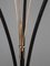 Mid-Century French Brass and Glass 3-Shade Floor Lamp, 1950s, Image 7