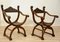 Antike Sessel mit Gestell aus Kirschholz, 2er Set 1