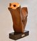 Hand-Crafted Oak and Marble Sculpture from E. Robson, 1970s, Image 6