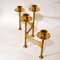 Vintage Brass Candleholder with 4 Arms, 1970s, Image 2