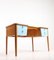 Mid-Century Elm Desk with Colorful Drawers, 1940s, Image 6