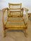 Italian Adjustable Bamboo Lounge Chair with Ottoman, 1960s 7