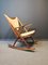 Scandinavian Modern Danish Fabric and Teak Rocking Chair by Frank Reenskaug, 1962, Image 5