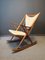 Scandinavian Modern Danish Fabric and Teak Rocking Chair by Frank Reenskaug, 1962, Image 1