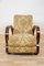 Mid-Century Italian Walnut and Fabric Lounge Chair, 1950s 2