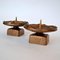 Bougeoirs Brutalistes en Bronze, 1970s, Set de 2 2