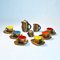 Vintage Ceramic & Faux Wood Tea Set by Grandjean-Jourdan for Vallauris, Set of 9 9