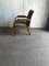 Antique Green Fabric Upholstered Armchair, Image 1