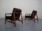Model 117 Teak & Oak Chairs by Tove & Edvard Kindt-Larsen for France & Daverkosen, 1960s, Set of 2 5
