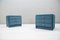 Blue Velvet Nightstands, 1960s, Set of 2, Image 13