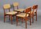 Sedie da pranzo vintage in teak, anni '60, set di 4, Immagine 3