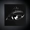 Black and Silver Wall Panel with Eye from VGnewtrend, Image 1