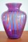 Vintage Blue and Red Murano Vase, 1970s 1