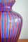 Vintage Blue and Red Murano Vase, 1970s 2