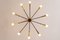 Mid-Century Sputnik Brass Ceiling Lamp, 1950s, Image 12