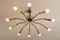 Mid-Century Sputnik Brass Ceiling Lamp, 1950s, Image 10