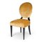 Gold Acropolis Fabric Sophia Chair on Black Legs from VGnewtrend 1