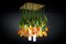 Lampada da soffitto Flower Power in vetro di Murano e tulipani artificiali di Vgnewtrend, Immagine 3