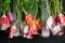 Lampada da soffitto grande Flower Power in vetro di Murano e tulipani artificiali di VGnewtrend, Immagine 4
