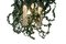 Flower Power Deckenlampe aus Muranoglas und künstlichem Efeu von Vgnewtrend 2