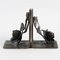 Vintage Handmade Wrought Iron Bookends, 1940s, Set of 2, Image 2